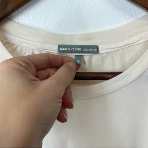 James Perse James Perse Long Puff Sleeve Blouse Cream Size L