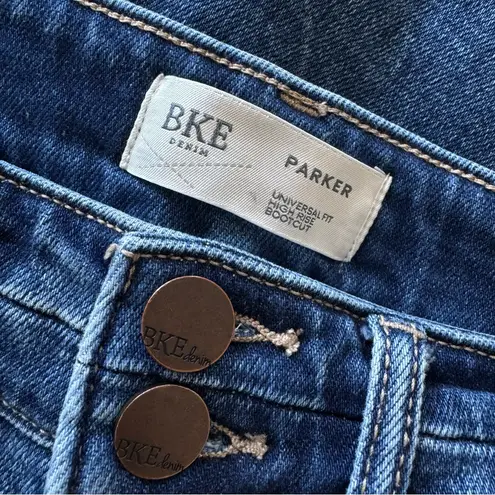 BKE Women’s Parker Bootcut Stretch Distressed Universal Fit High Rise Jeans 26