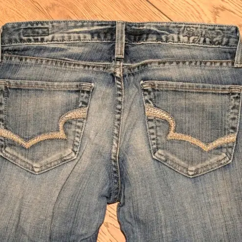Big star  Sweet‎ Low Boot Jeans Womens 27 Faded Distressed Denim