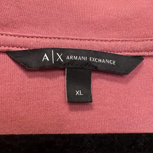 Armani Exchange Logo Zip Up Script Hoodie NWOT Size XL