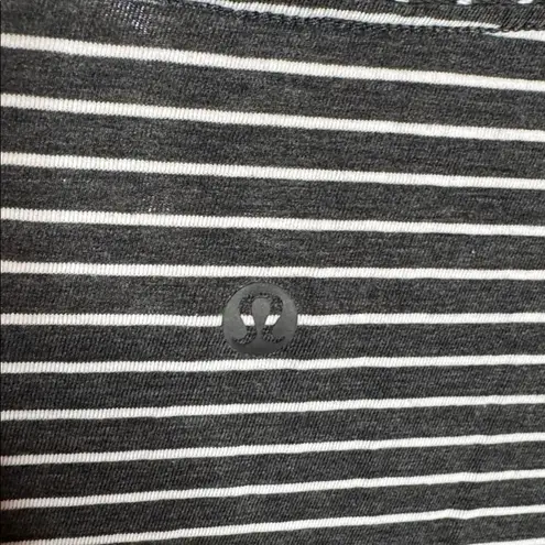 Lululemon  Love Crew III Hype Stripe Black White Size 8