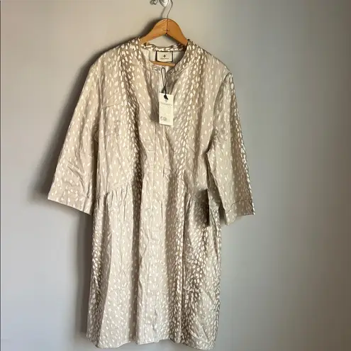 Tuckernuck NEW  Antelope Royal Shirt Dress Medium Deer Print XL