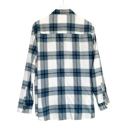 Jachs Girlfriend Blue and White Plaid Button Down Shirt