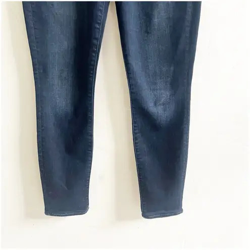 Mother Jeans Size 25 High Waisted Looker Ankle Jeans In Coffee, Tea Or Me Dark Blue