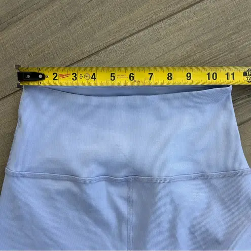 Beyond Yoga Periwinkle Ribbed Iridescent High Rise 24in Leggings M