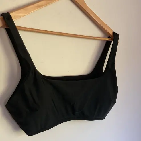 Aerie | Black Scoop Neck Bikini Top sz XL