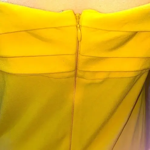 Essentials by ABS marigold yellow poly/ spandex dress. Spaghetti straps. Size10. Size 10