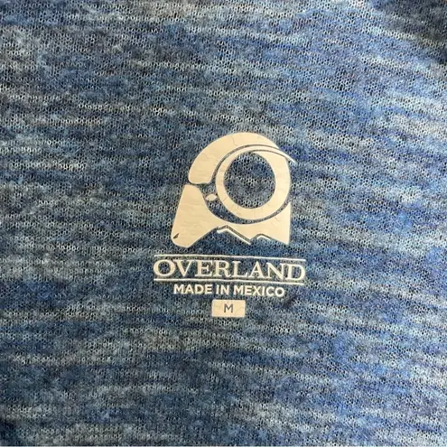 Overland Wool Pullover 1/4 Zip Sweater 797 Blue Size M