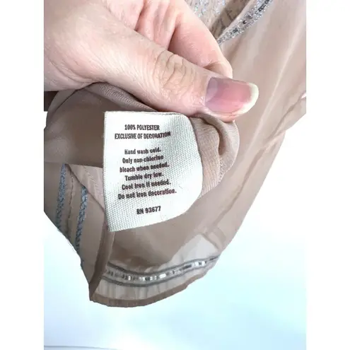 Decree  sequin sheer blouse NWT‎