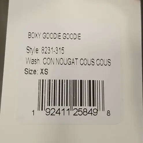 💕MOTHER💕 Boxy Goodie Goodie Tee ~ Cous Cous Size XS