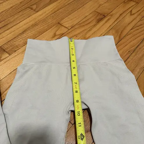 Set Active  Sculptflex Beige Seamless Rib Legging One Strap Sports Bra Set Small