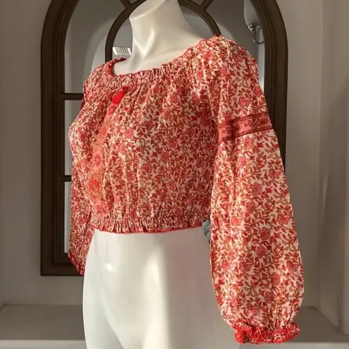 Poupette St. Barth Nana Off the Shoulder Top, Size XS NEW w/Tag $140