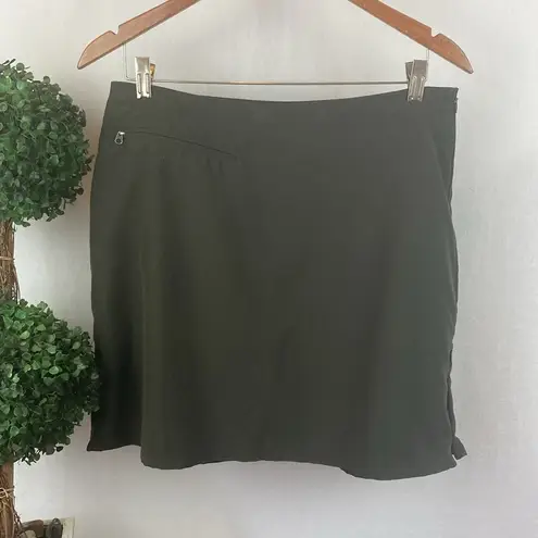 Patagonia  Brown Athletic Sport Side Zip Mini Skort Skirt 8