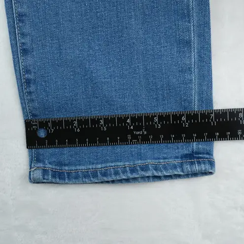 Loft Outlet Jeans Womens 12 Blue Modern Denim Crop Stretch Distressed Preppy