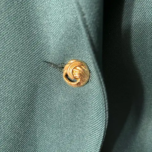 Vintage Classic Collection Plus Size Green Long Length Blazer Jacket Size 16W