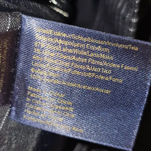 Brooks Brothers NWT  Womens Black Stripe Side Slit Wool Blend Pencil‎ Skirt 8