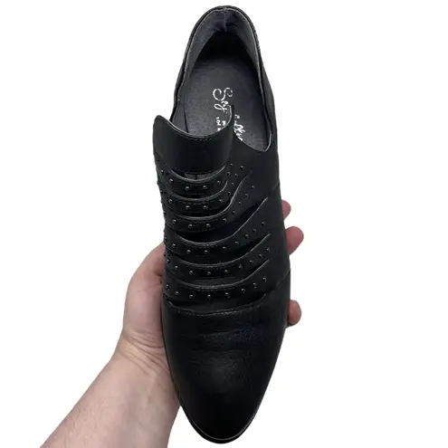 Seychelles “Iceberg” Ankle Boots Women’s Size 10 Black Leather Studded