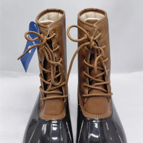 Jbu by Jambu Womens 9.5M Maplewood Waterproof Snow Duck Boots Brown Fur Winter