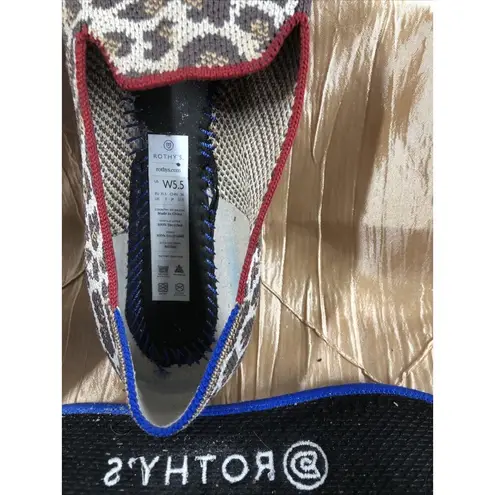 Rothy's Rothy’s The Point Size 5.5 Retired Leopard Print Animal Pointed Flats Shoes