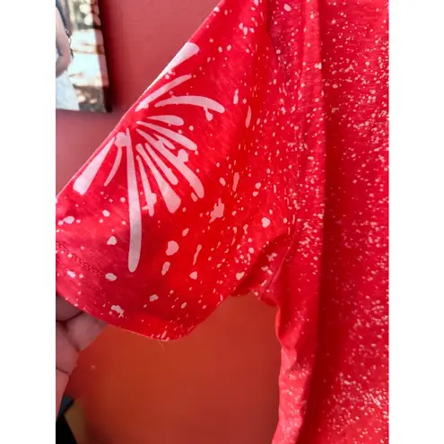 Rainbow American Flag Shirt Patriotic Shirt 4th of July Memorial Day Tshirt Red Size XL