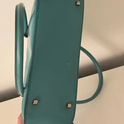 Salvatore Ferragamo Turquoise Teal Vintage Italian Leather Shoulder Bag