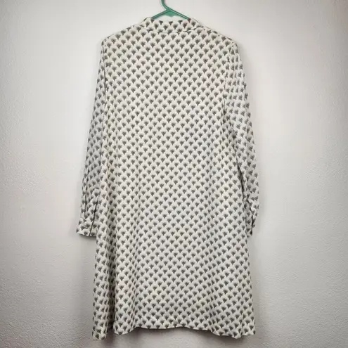 Hemisphere Cactus Print Dress Size Small NWT Long Sleeve Pockets Oversized