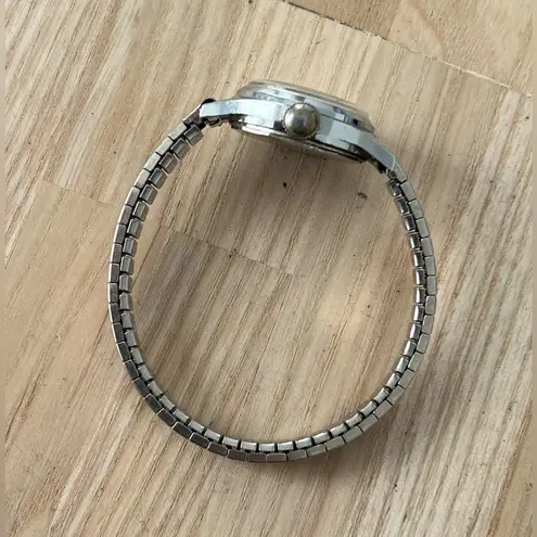 Lanco Rare Vintage Ladies Mechanical Winding Watch Stainless Bracelet Dial Hands