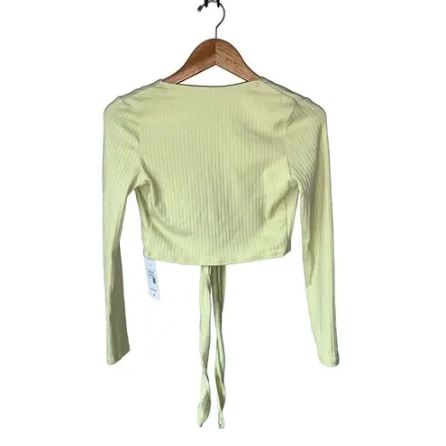 Halara  Crossover Tie Back Long Sleeve Crop