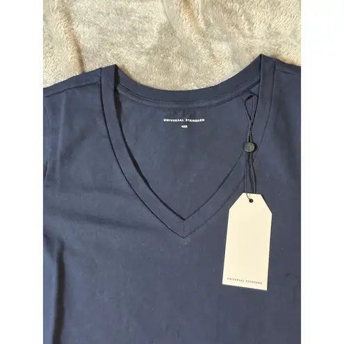 Universal Standard NWT Universal Standard Size 4XS (00-0) TESINO Navy Blue V-Neck Shirt Dress