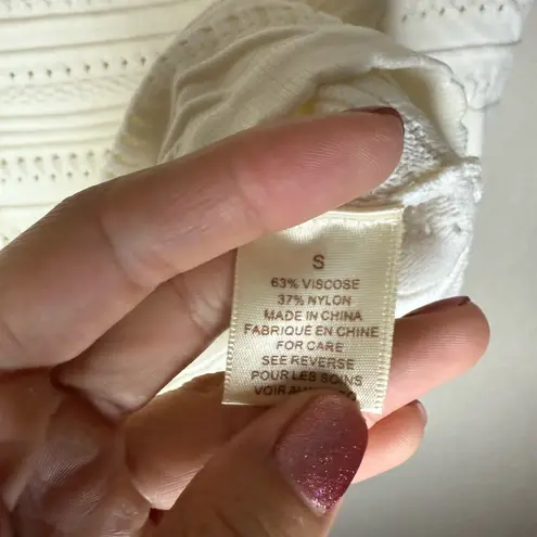 Torn By Ronny Kobo Lena Pointelle Crop Top