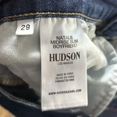 Hudson  Natalie Mid-Rise Slim Boyfriend Jeans Womens Size 29