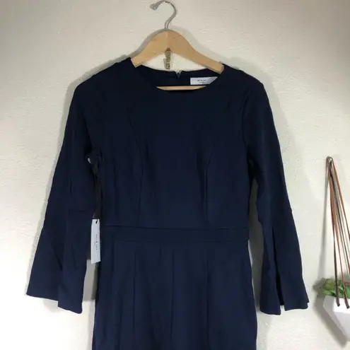 Ali & Jay NWT navy blue split sleeve ponte knit jumpsuit