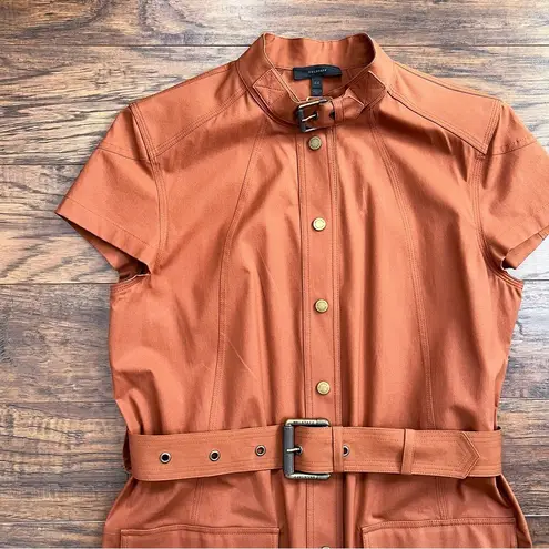BELSTAFF • Aylesbury Dress safari cargo belted rust orange gabardine Size undefined