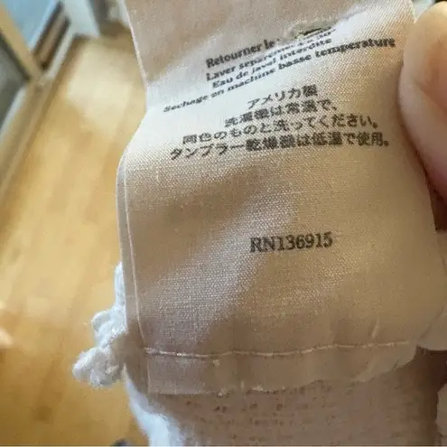 SIMON MILLER Cream Terry Cloth Raw Edge Sweatshirt/Sweater Size Small