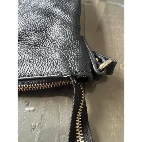 Pelle Studio Black Leather Crossbody Purse