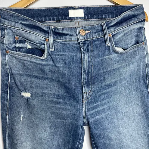 Mother The Stunner Ankle Step Fray Jeans sz 29 Helter Skelter skinny high