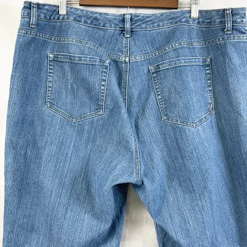 Jones New York Women Jeans Size 20W Soho Slim Ankle Denim Classic Clean Girl Blue