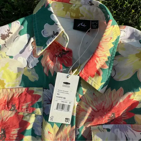 Roots Romper Sea Foam Floral