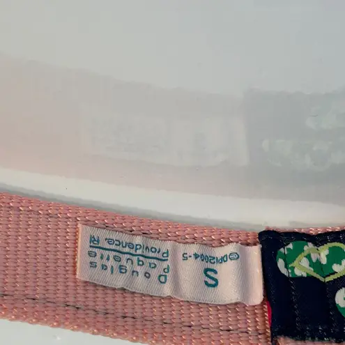 Douglas Paquette Flip Flop Print Fabric Belt Pink Double Ring D Ring Small Y2k Black