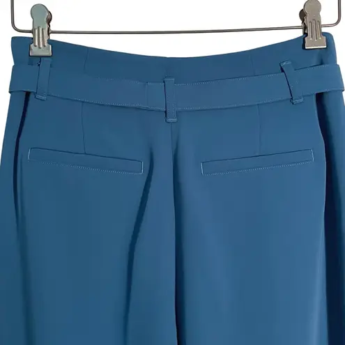 Boden Teal Blue High Waisted Belted Cropped Ankle Pants Women's Size 6