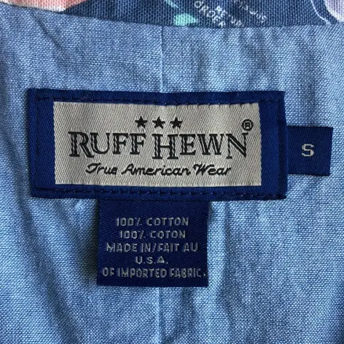 Ruff Hewn  Vintage Sailing Print Button Front Vest Small