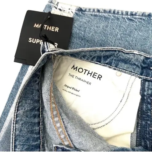 MOTHER Superior The Thrasher Straight Leg Jeans In Striped Wicked Size 25 Blue