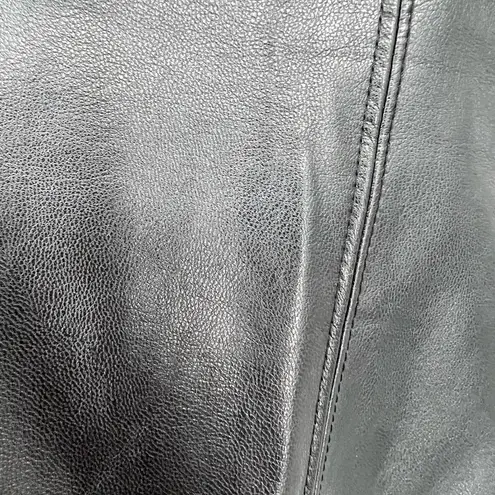 INC International Concepts Faux Leather Pencil Skirt Size 4P Black