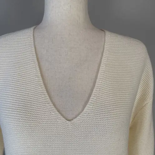 Wilfred Free Aritzia Womens Wolter Sweater Size S Ecru Ivory Knit Merino Wool