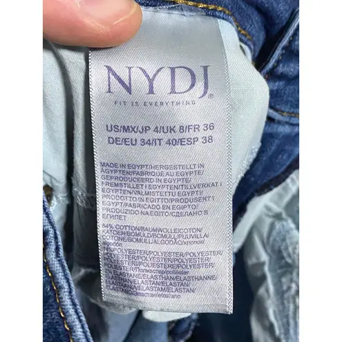NYDJ Skinny Blue Jeans 4 Shaping Lift Tuck Stretch Normcore Preppy Denim Casual
