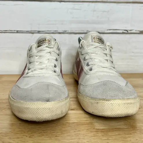 Gola Badminton Low Top Sneakers Dusty Rose Shoe Size 11 White