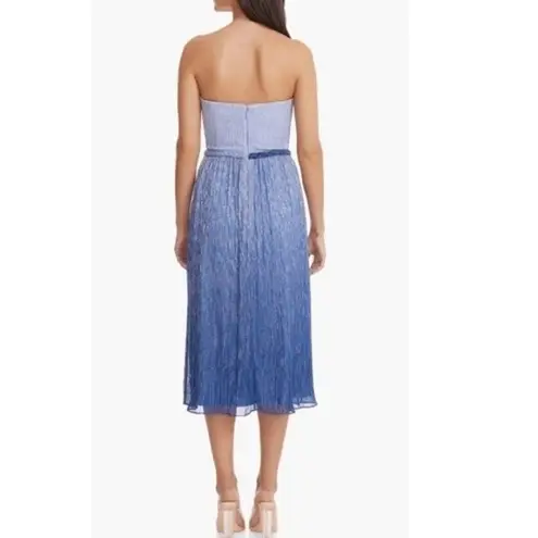 Dress the Population Haldis Metallic Ombre Strapless Cocktail Dress, Medium NWT