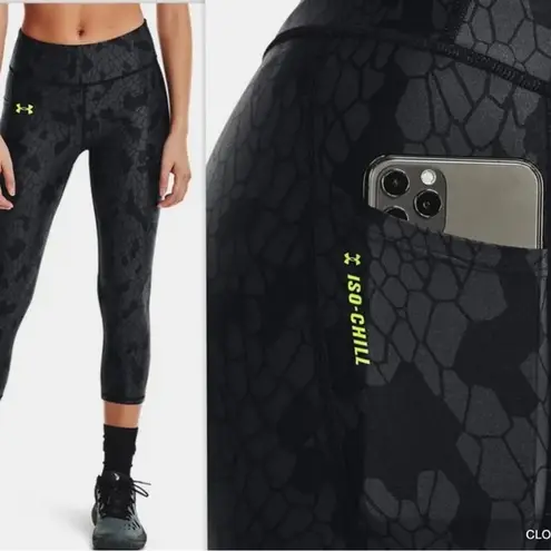 Under Armour NWT   UA Iso-Chill Compression ¾ Leggings 1368131-011 Sizes S $55