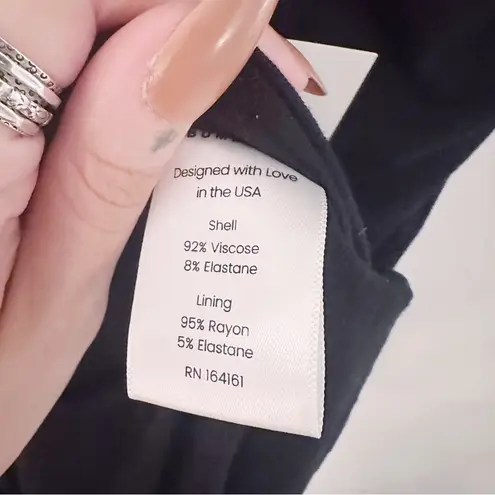 Bumpsuit The Ruched Halter Evening Dress Black Pregnancy Maternity NWT Size L