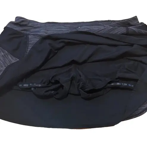 Athleta  Bustle Skort Skirt in Black/Gray Womens Size Large